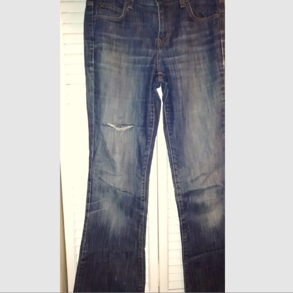 Vintage Calvin Klein Bootcut Jeans, Distressed/Worn, Size 27/4, Pre-Owned - Picture 3 of 9